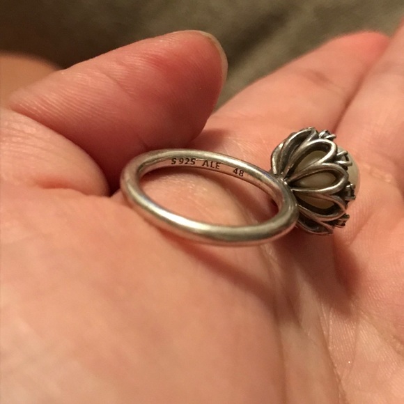 Pandora Ring Pearl Everlasting Grace 4.5 - Picture 4 of 4